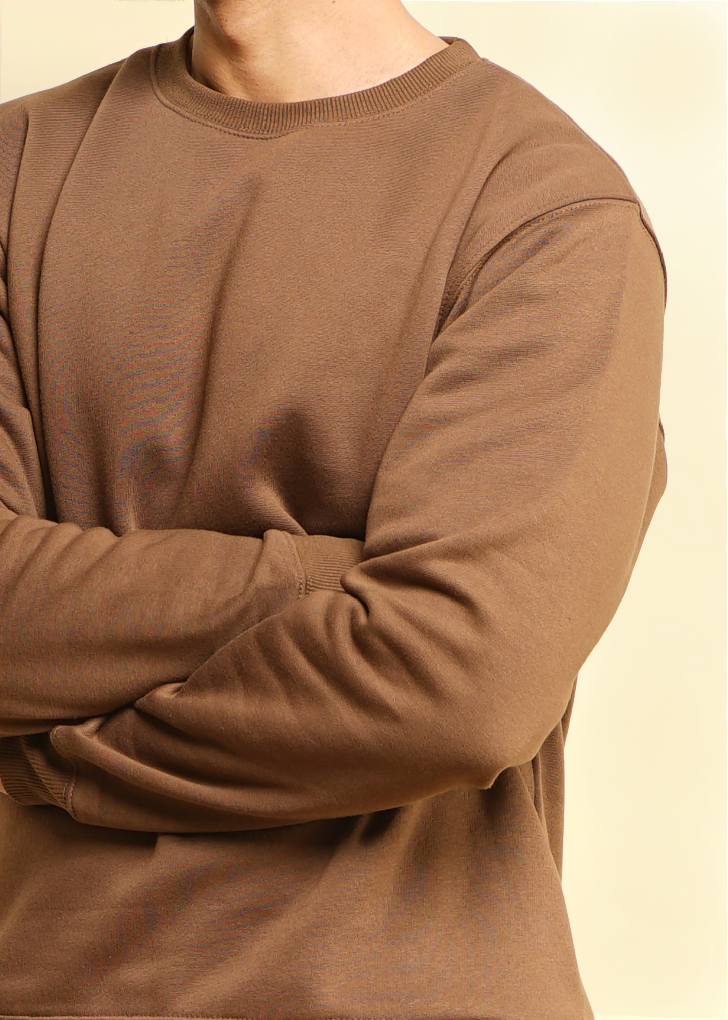 MOCHA BROWN RELAXED SWEATSHIRT