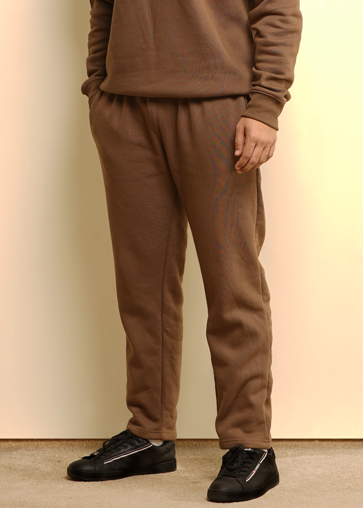 COTTON MOCHA BROWN TROUSER