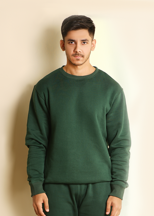 FOREST GREEN RELAXED SWEATSHIRT