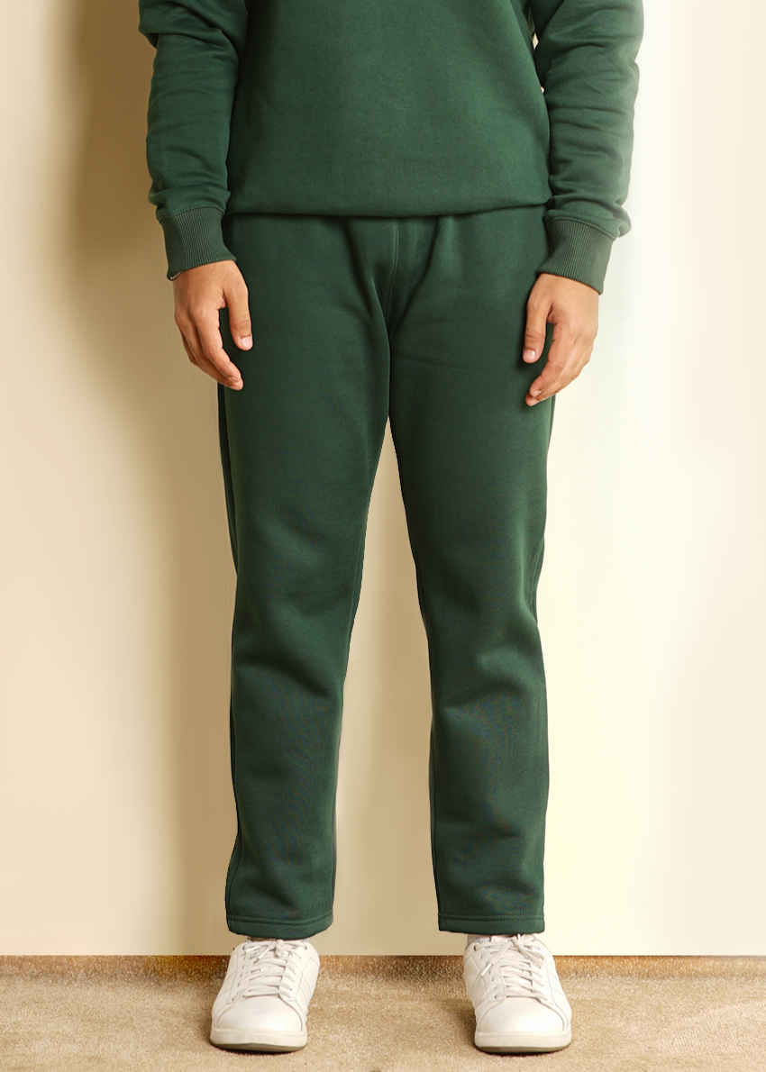 COTTON FOREST GREEN TROUSER