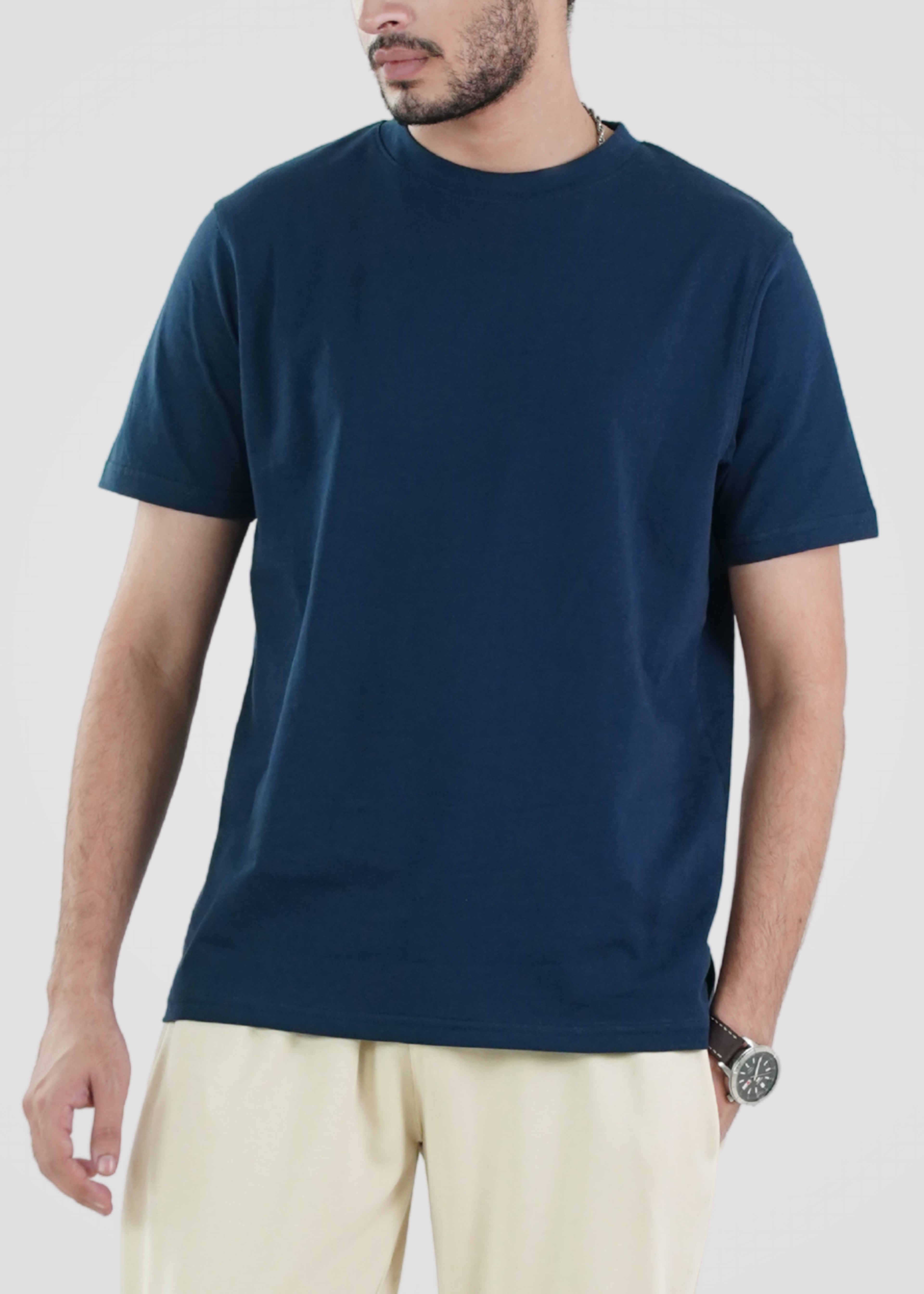 BASIC NAVY T-SHIRT