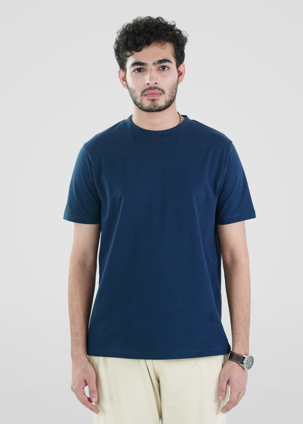 BASIC NAVY T-SHIRT