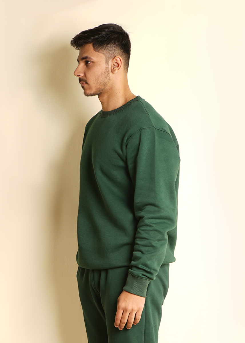 FOREST GREEN RELAXED SWEATSHIRT