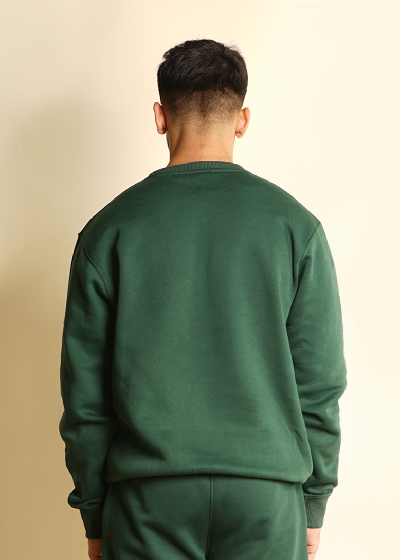 FOREST GREEN RELAXED SWEATSHIRT