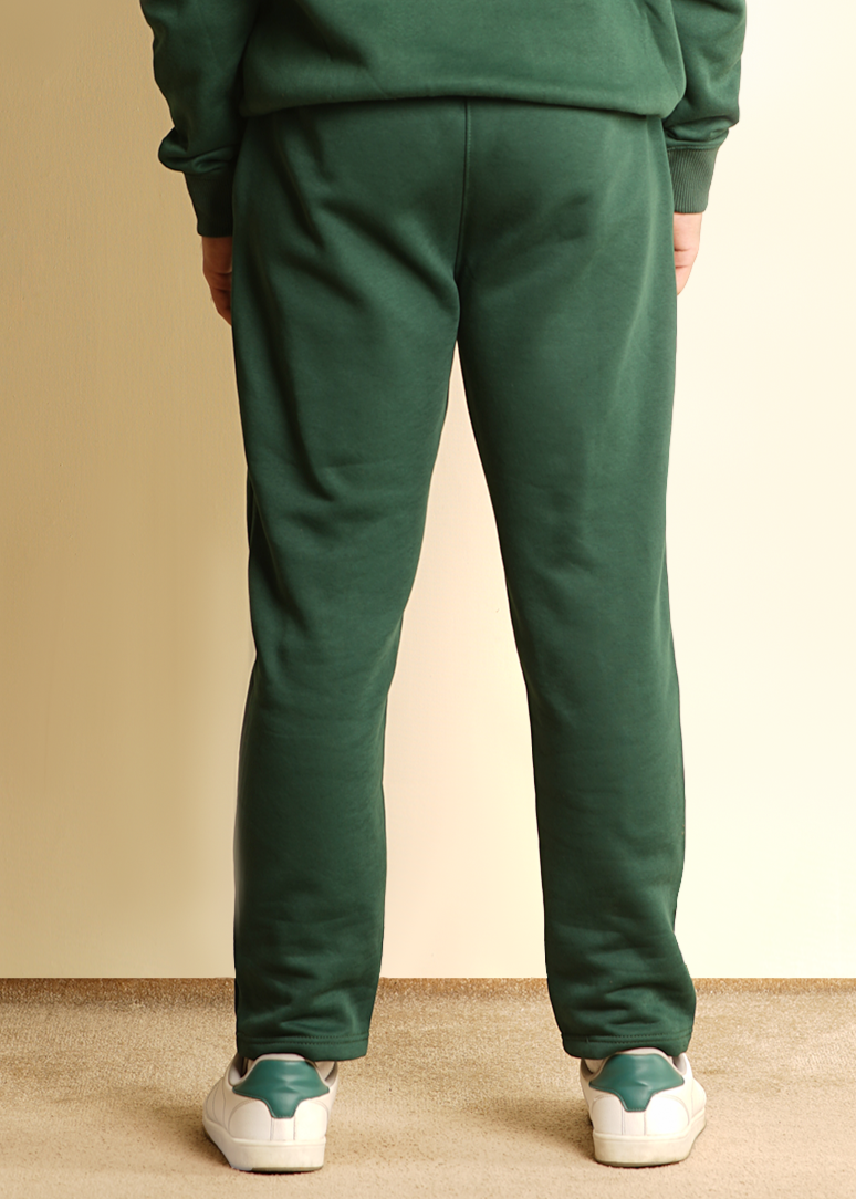 COTTON FOREST GREEN TROUSER