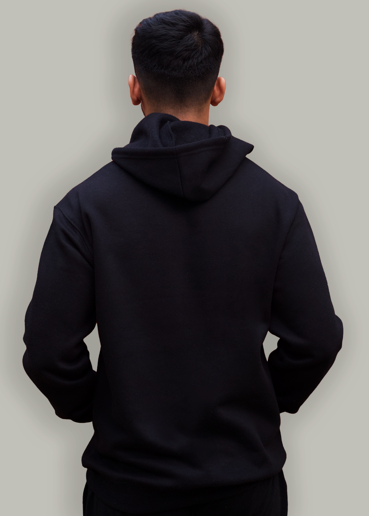 BLACK RELAXED HOODIE