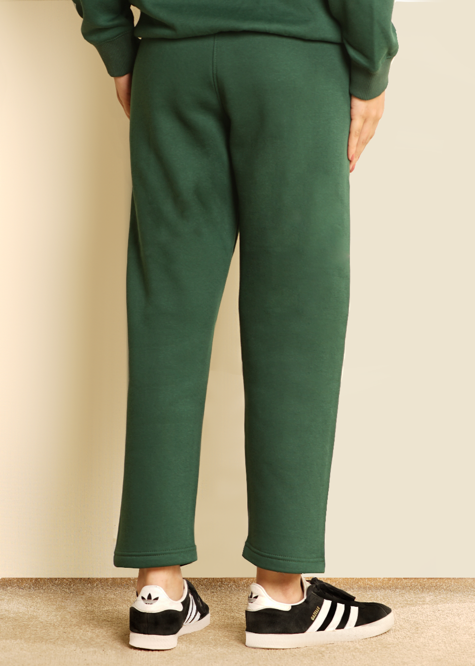 COTTON FOREST GREEN TROUSER