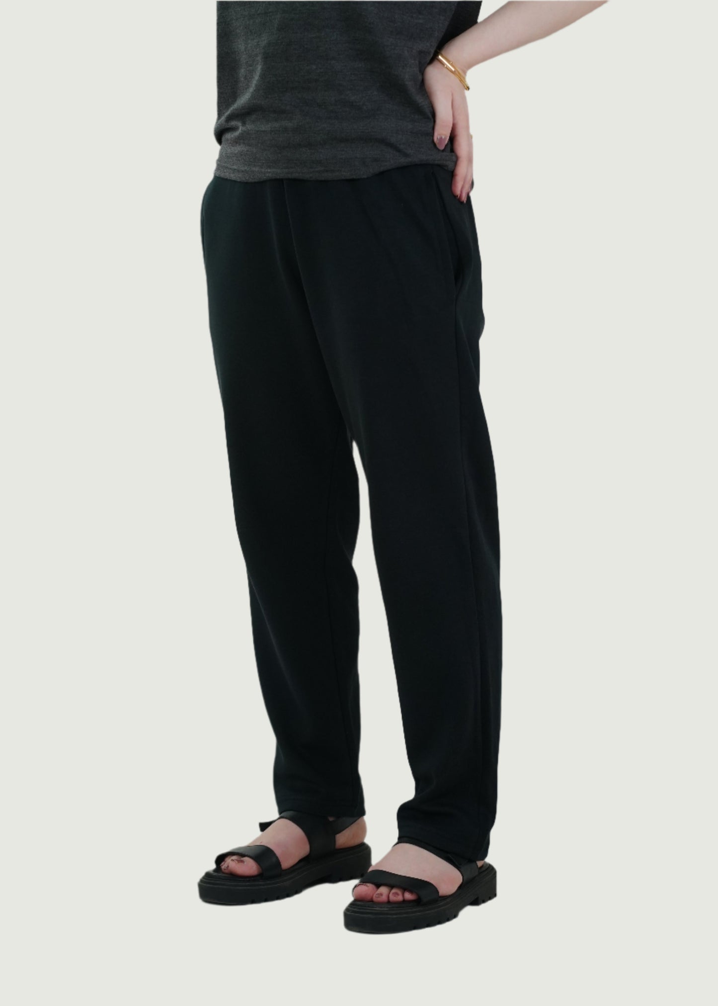 COTTON BLACK TROUSER