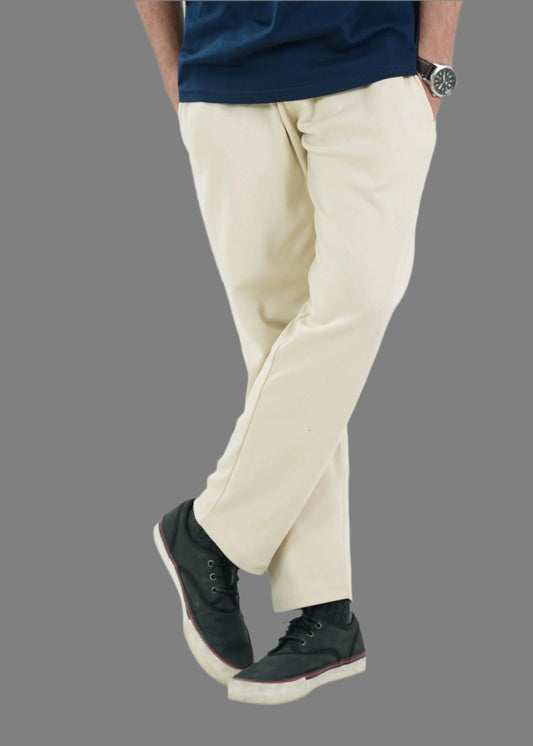 COTTON CREAM TROUSER