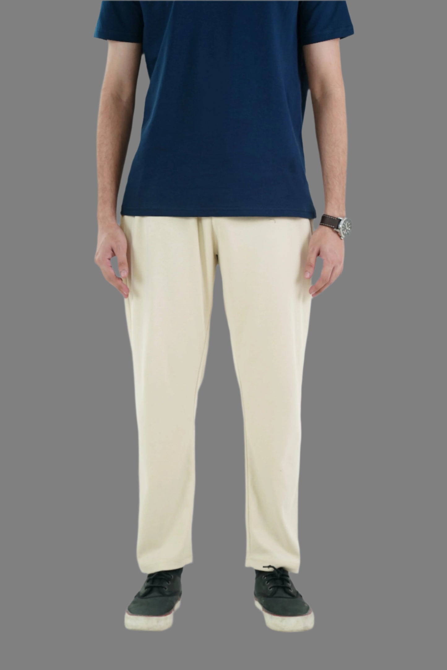 COTTON CREAM TROUSER