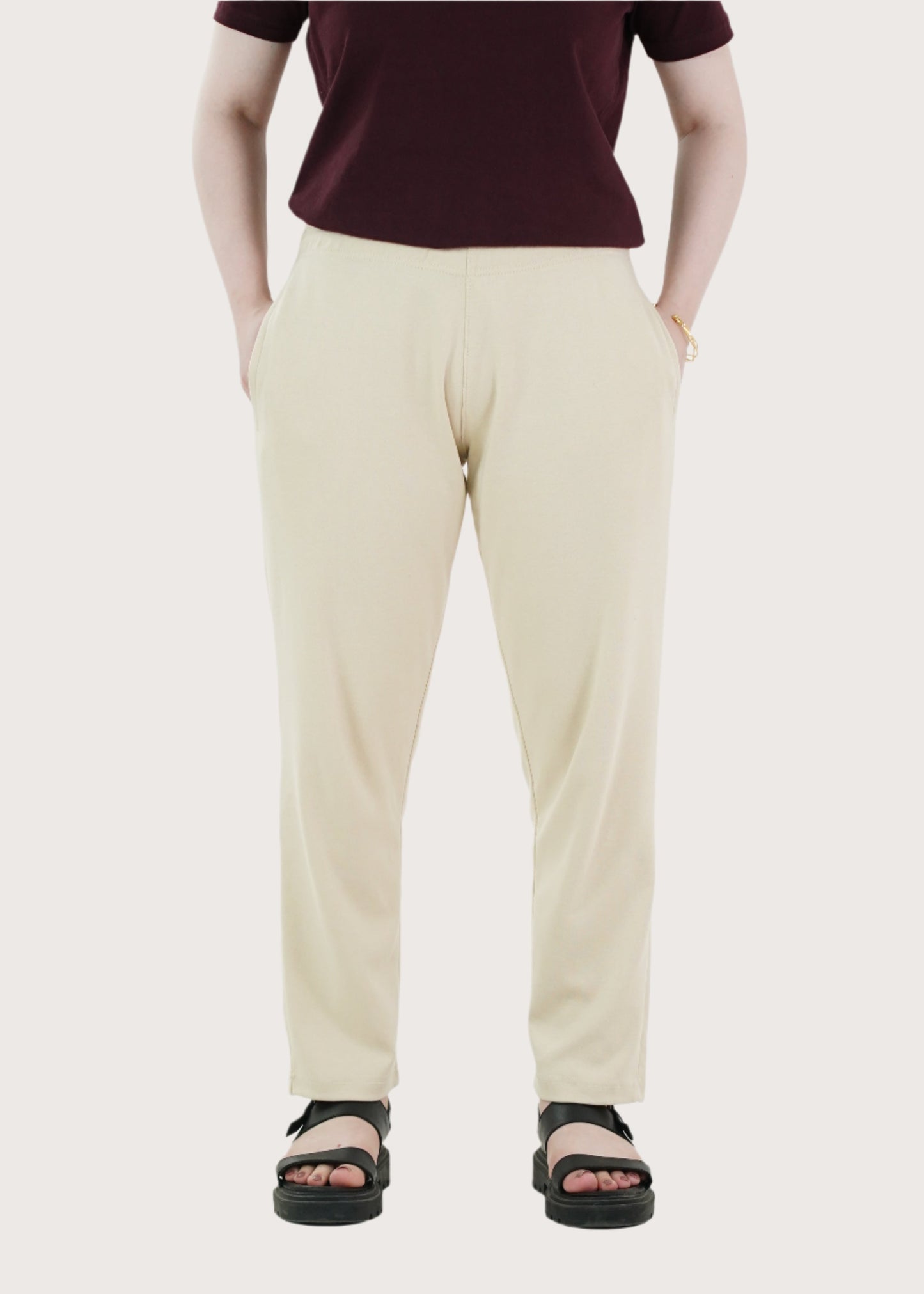 COTTON CREAM TROUSER