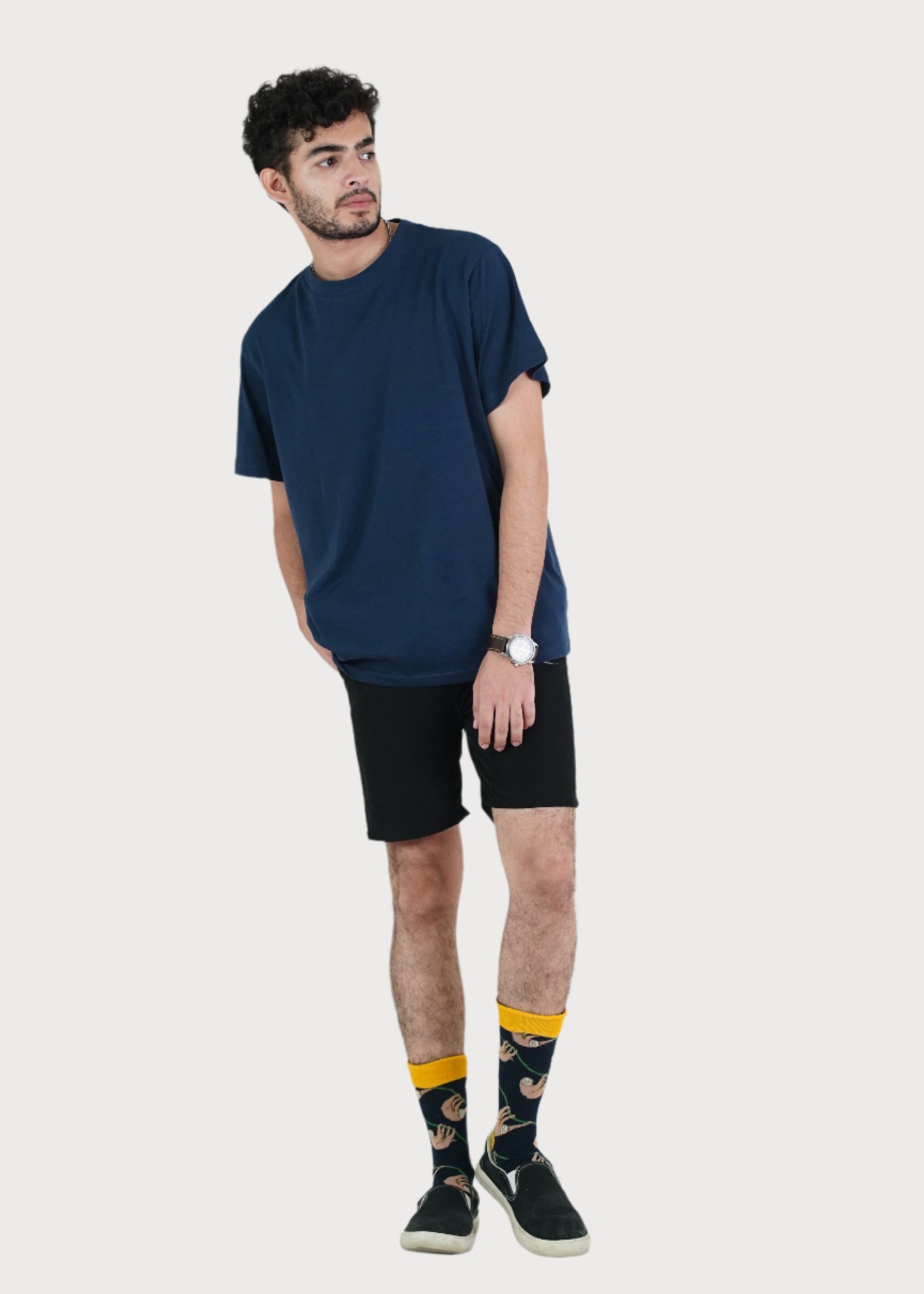 BASIC NAVY RELAXED TEE