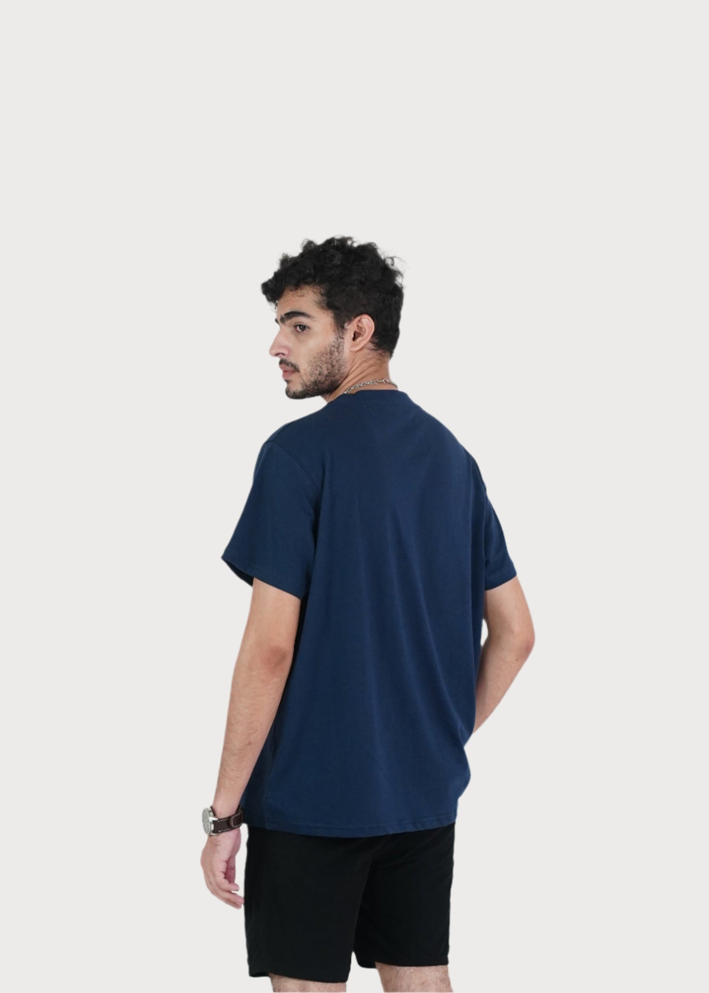 BASIC NAVY RELAXED TEE