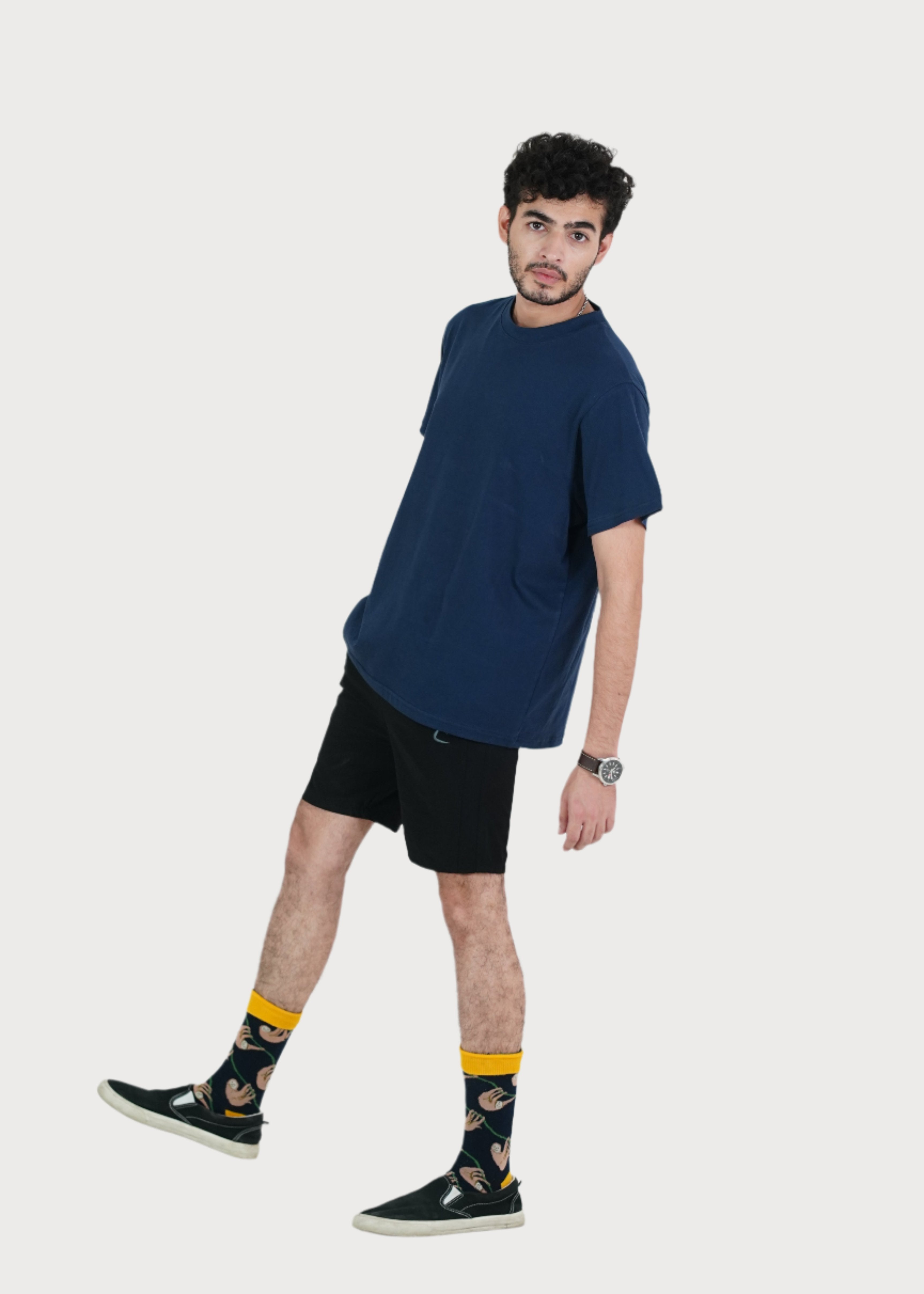 BASIC NAVY RELAXED TEE