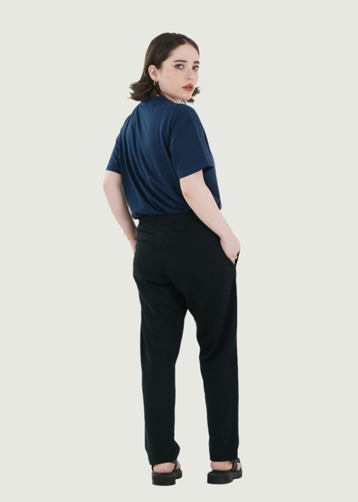 COTTON BLACK TROUSER