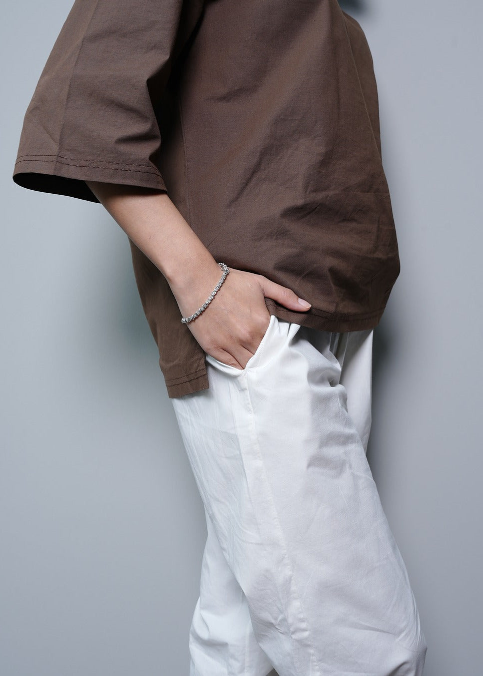 BROWN RESORT SHIRT WITH POLO COLLAR